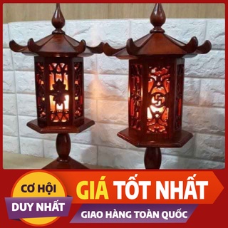 ) Đèn thờ, phòng khách gỗ hương
