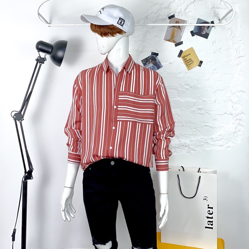 [9 Mã SALE] Áo Sơ Mi Nam Form Rộng Dài Tay Chất Vải Đũi Mềm Phong Cách Hàn Quốc Play Boys | BigBuy360 - bigbuy360.vn