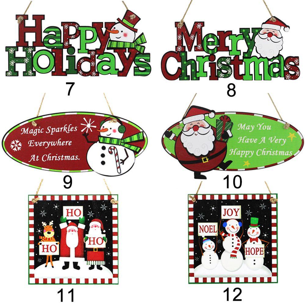 Biển Hiệu Treo Cửa Trang Trí Giáng Sinh Năm Mới 2022