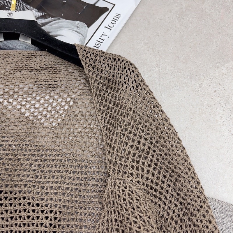 Áo khoác len cardigan lưới che khuyết điểm bắp tay to mix đồ dây siêu xinh