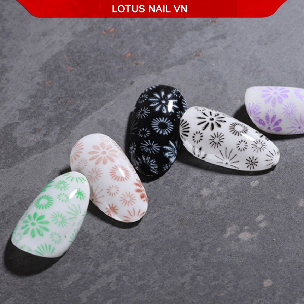 Gel vẽ nail, gel vẽ đen trắng Lotus chính hãng hũ to 10g