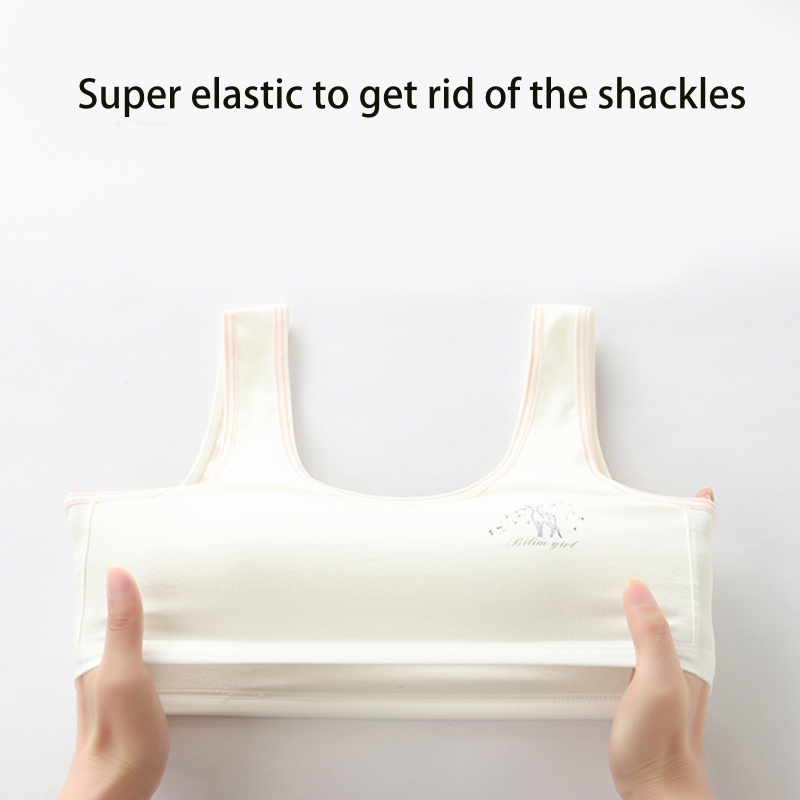 Brroa Áo Ngực Thể Thao Không Dây In Họa Tiết Sọc Màu Tương Phản Với Đệm Tháo Rời Được Cho Nữ Thanh Thiếu Niên