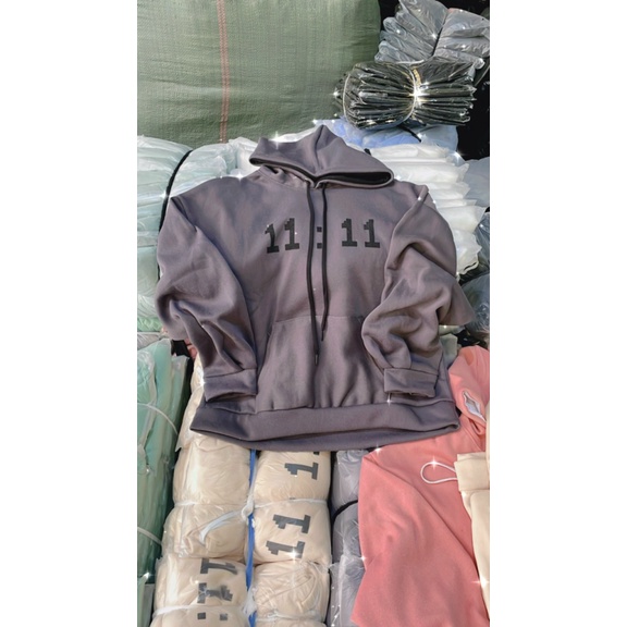 Áo hoodies Nữ In Giờ Nón 2 Lớp Trùm Đầu Form Rộng Che Nắng Chắn Gió Tốt Mặc Đẹp Thoải Mái NEW UNISEX