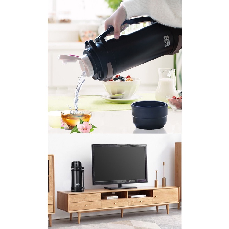 Bình Giữ Nhiệt Bằng Thép Không Gỉ 304 Dung Tích Lớn 1200ML 1500ML 2000ML