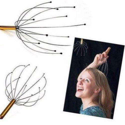 Cây Massage Đầu Bạch Tuộc Thư Giãn , dụng cụ massage đầu cầm tay