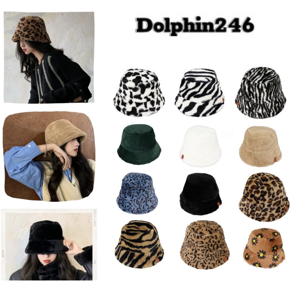 Mũ bucket lông cừu phong cách Hàn Quốc hot hit mềm mại  (Loại1)