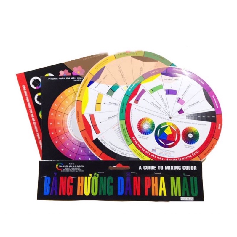 Bộ hướng dẫn pha màu, phối màu tập pha màu