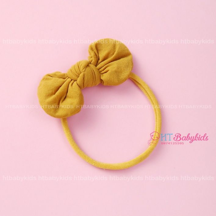 Băng Đô Cho Bé - Turban Nơ Mềm Co Giãn Rất Tốt Cho Bé Gái Sơ Sinh