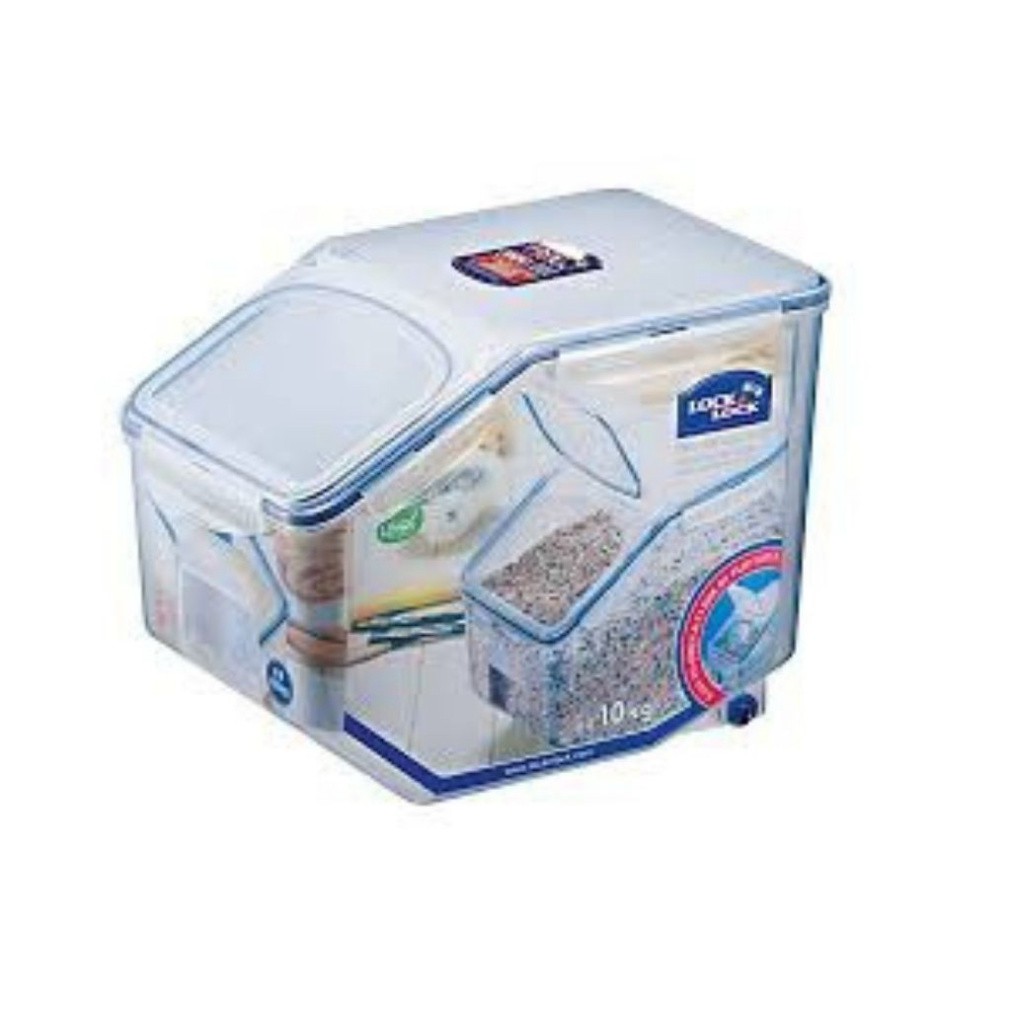 Thùng đựng gạo Lock&Lock 10kg cao cấp có bánh xe và cốc lấy gạo