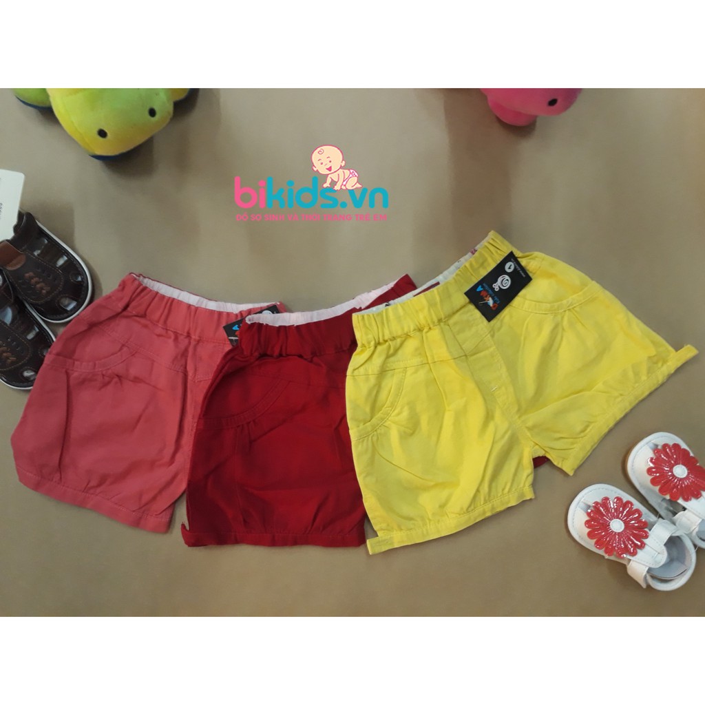 Combo 3 quần short kaki bé gái Dokma 2-6y (MUA 2 TẶNG 1)