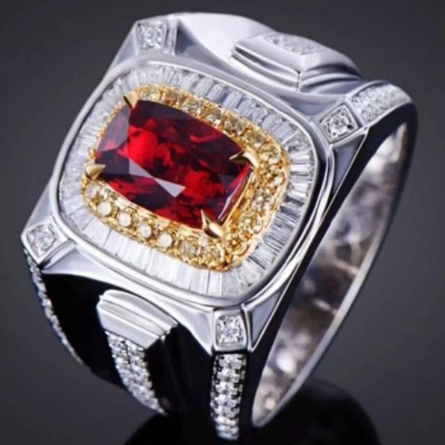 Ruby Siam Dây Chuyền Mặt Đá Ruby