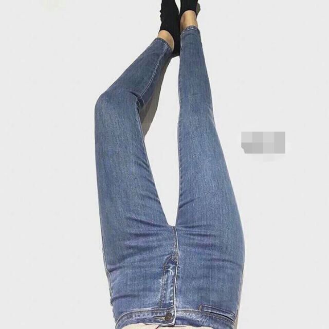 [Xả kho cuối năm] Quần jean lưng cao không túi form đẹp phối đồ dễ dàng lại | BigBuy360 - bigbuy360.vn