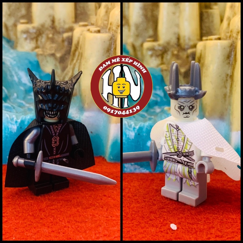 Đồ chơi Xếp Hình - Lắp Ráp Chúa Quỷ Orc - Lord of The Rings - Chúa Tể Những Chiếc Nhẫn - PG517 + 518 - Trung Cổ !