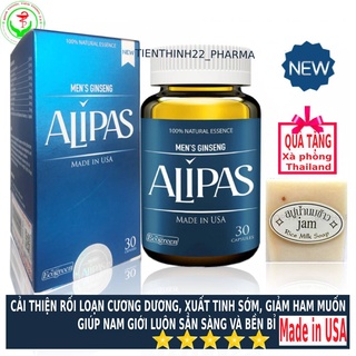 Sâm ALIPAS Thực Phẩm chăm sóc sức khoẻ bổ thận, tráng dương, bền bỉ - Chai 30 viên