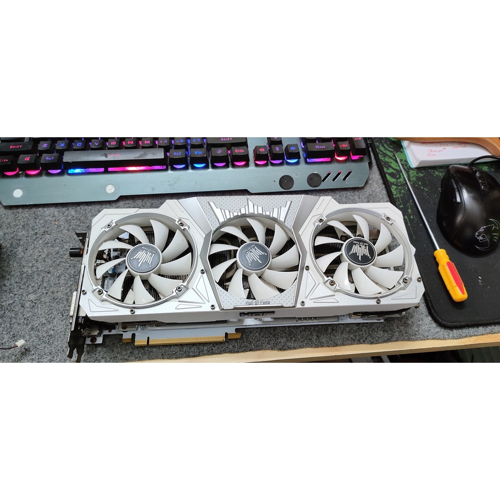 VGA GALAX GTX 1070TI HOF 8G WHITE cực đẹp