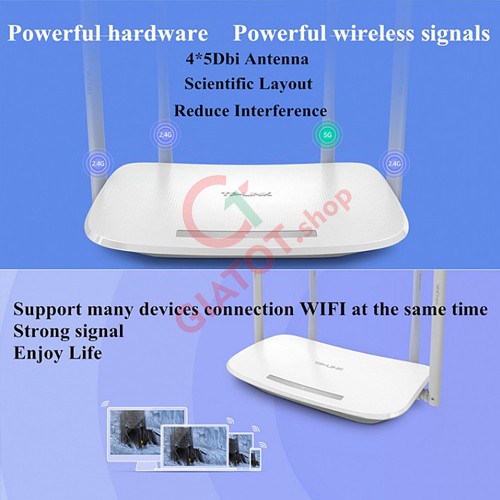 Bộ phát Wifi 4 râu băng tần kép TP-LINK TL-WDR5620 900Mbps