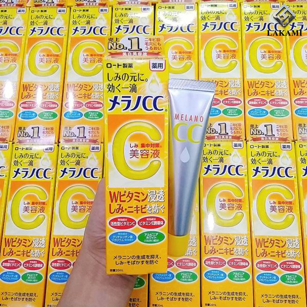 Serum Trắng Da CC Melano 20ml Nhật Bản Tinh Chất Dưỡng Da Vitamin C Melano CC Rohto