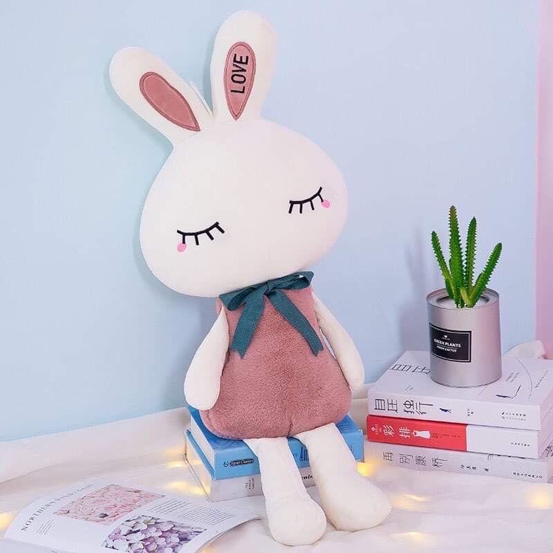 Thỏ nơ  Love 3 màu xinh xắn 50 cm