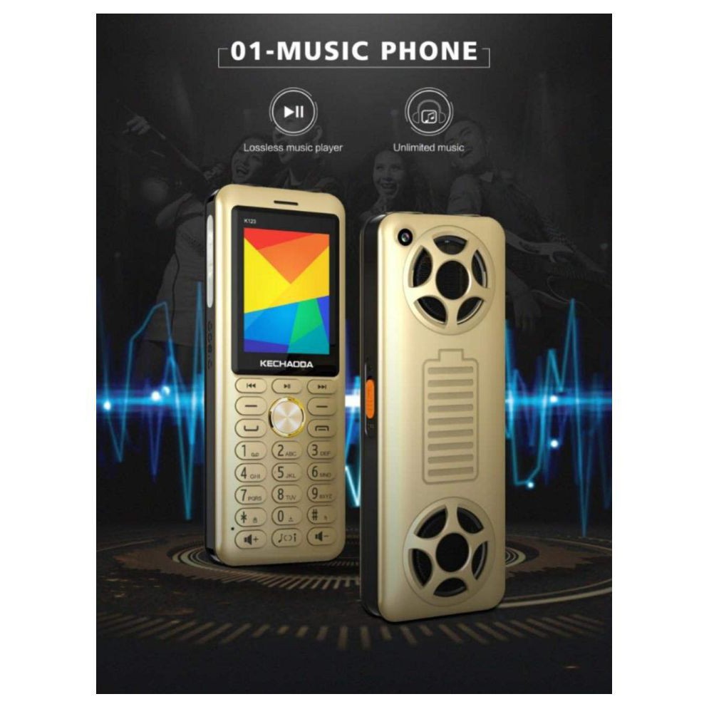 Điện thoại pin khủng 3 sim kechaoda k123 loa to pin 6000mah sạc cho smartphone TẶNG míc hát Karaoke