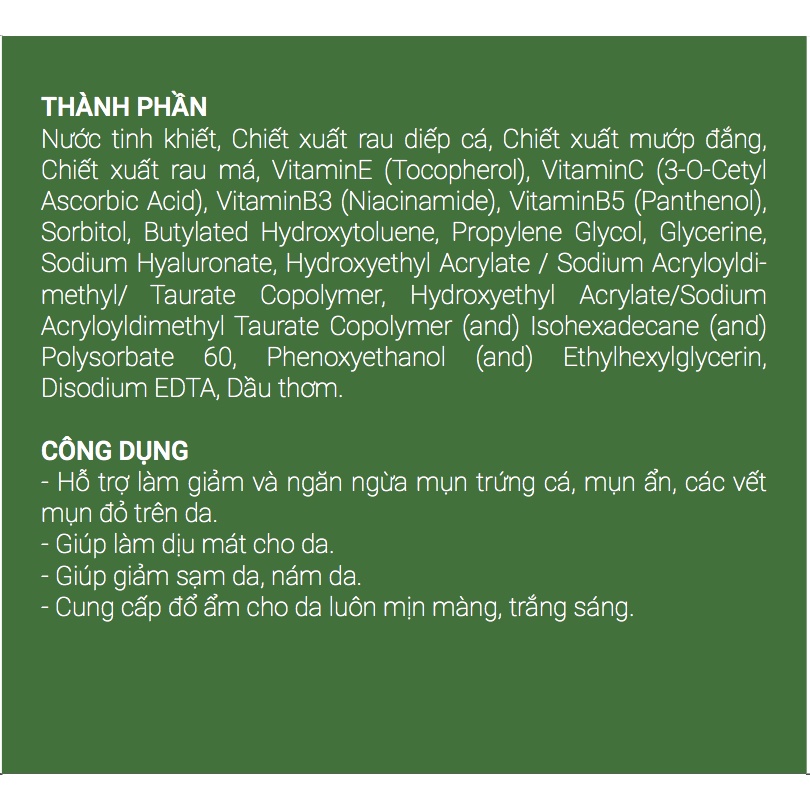✅  Mặt Nạ Dưỡng Da Diếp Cá - Mướp đắng AnhAnh- Mặt Nạ Diếp Cá Giảm Mụn, Thải Độc, Giảm Sưng 50gr