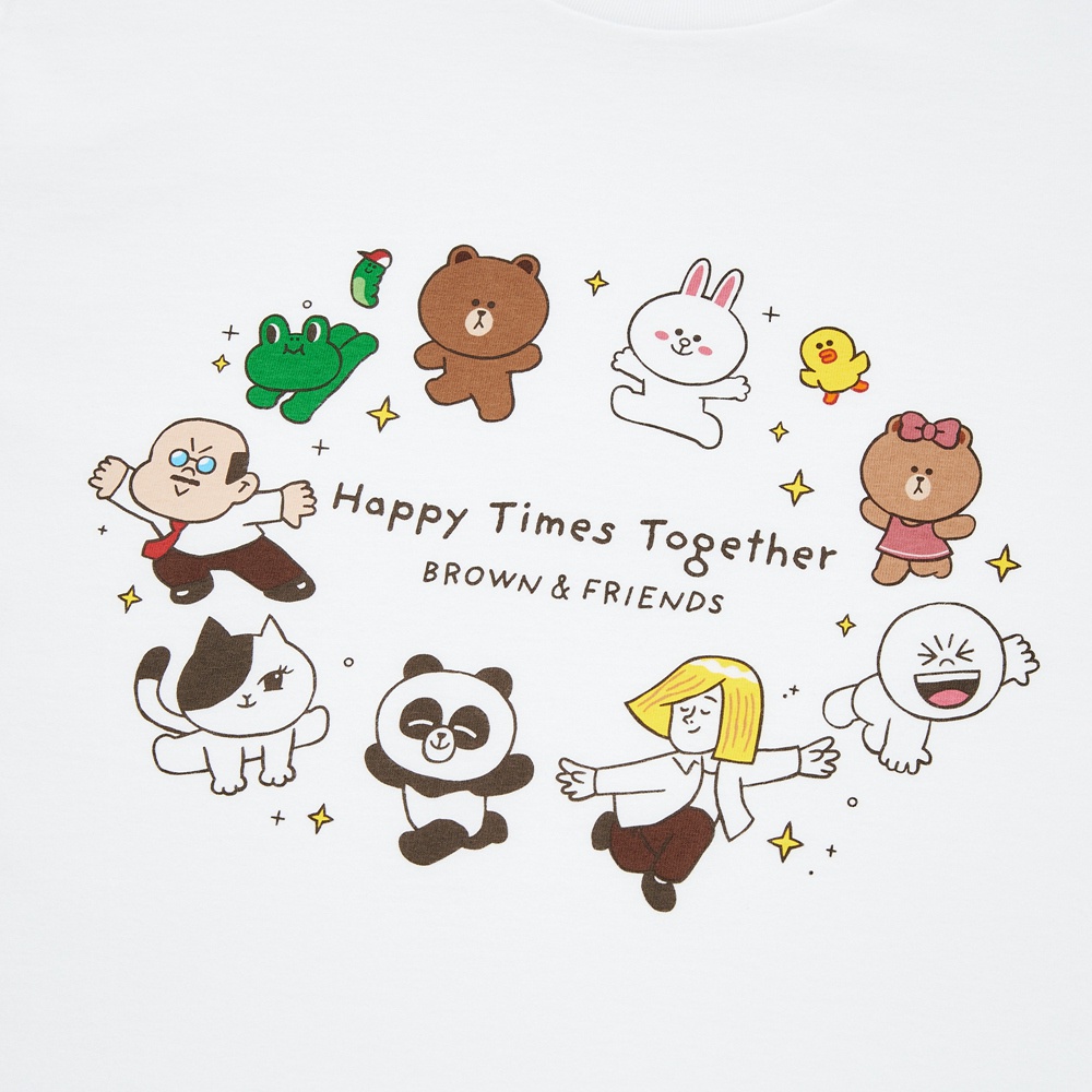 LINE FRIENDS Áo Thun In Chữ FRIENDS Cho Nam Nữ 446645