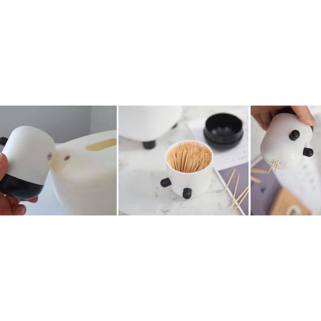 Hộp đựng giấy ăn còn bò