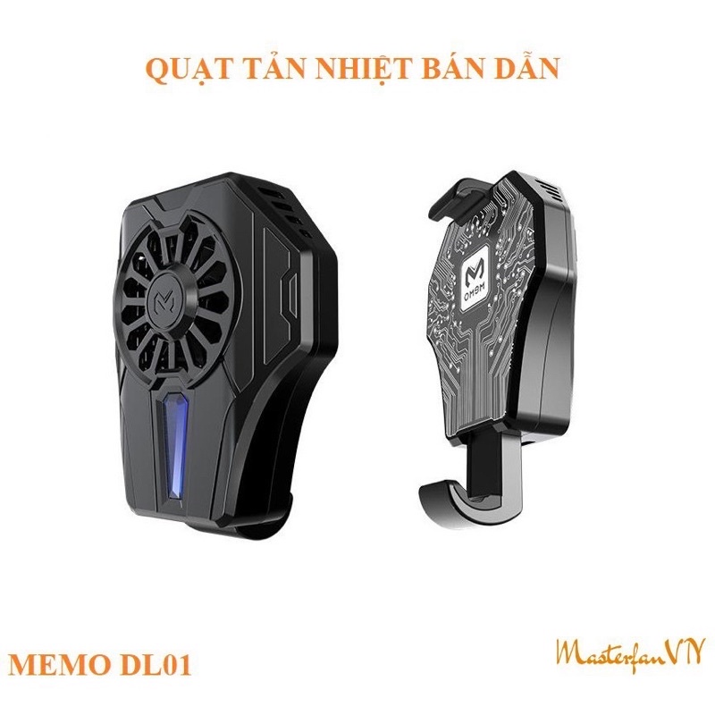 Quạt tản nhiệt sò lạnh Memo DL01 giảm nhiệt ngay lập tức - tăng tuổi thọ pin và tăng fps khi chơi game mobile