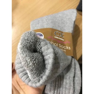 [100% Ảnh Thật] Tất nam nữ cao cổ lót lông cừu cao cấp siêu dày