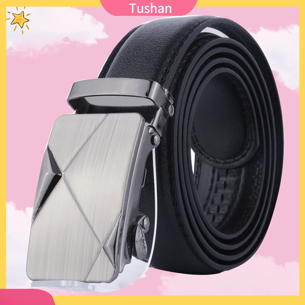 Thắt lưng giả da màu trơn thời trang cho nam