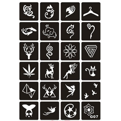 KHUÔN VẼ HENNA DÙNG NHIỀU LẦN