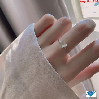 Nhẫn nữ hình bướm, nhẫn bạcNBKWJ277
