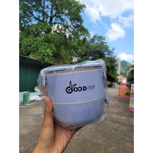 Hộp Cơm Lúa Mạch GOOD 2 Tầng Cao Cấp
