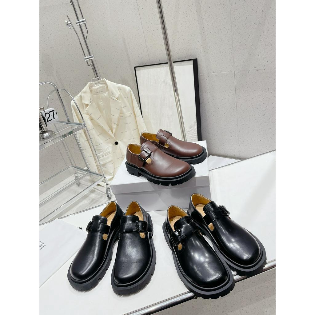 Giày oxford da thật thời trang cao cấp Maison Margiela phong cách retro, cá tính