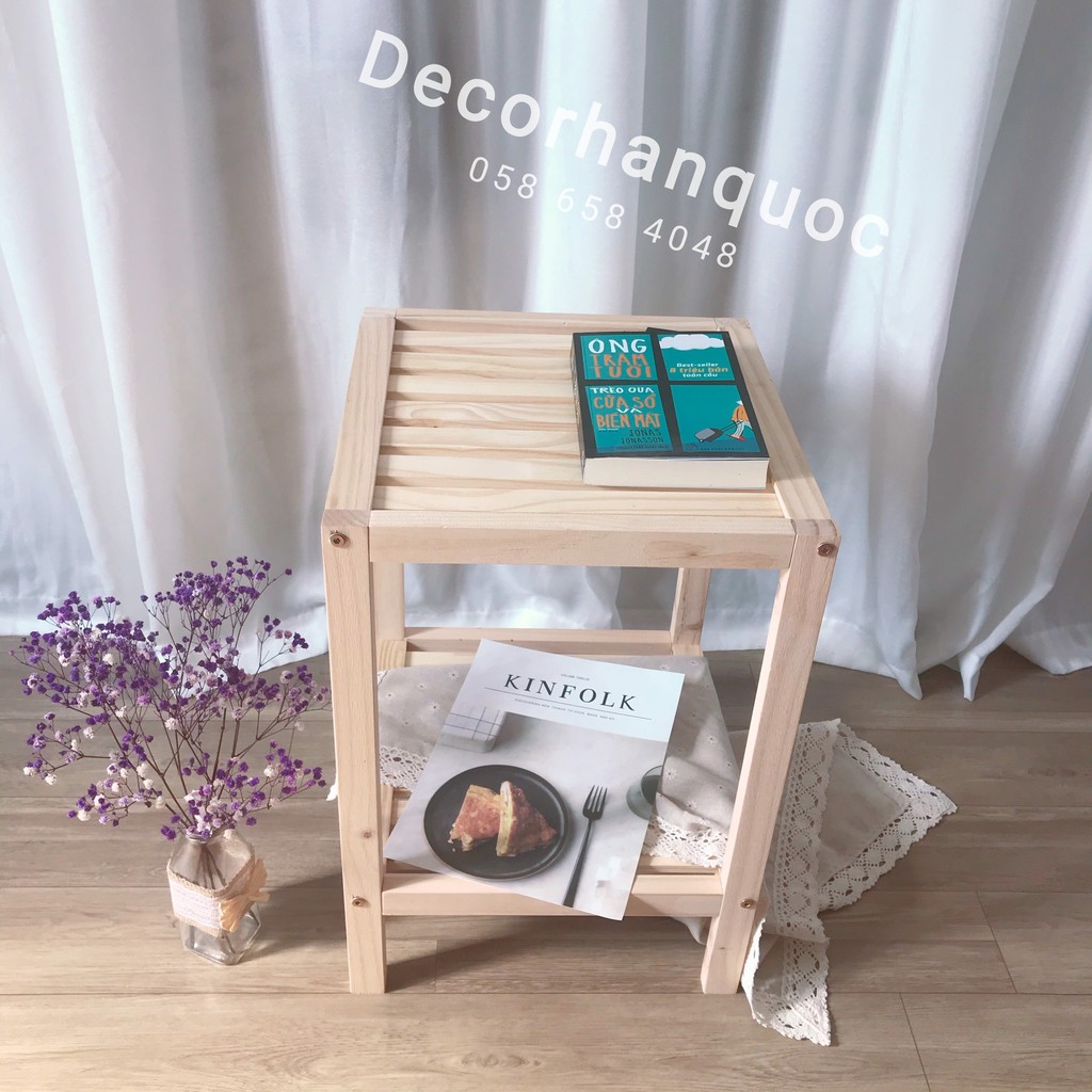 [NOWSHIP] Kệ đầu giường - Mặt gỗ - Gỗ thông cao cấp nhập khẩu | BigBuy360 - bigbuy360.vn