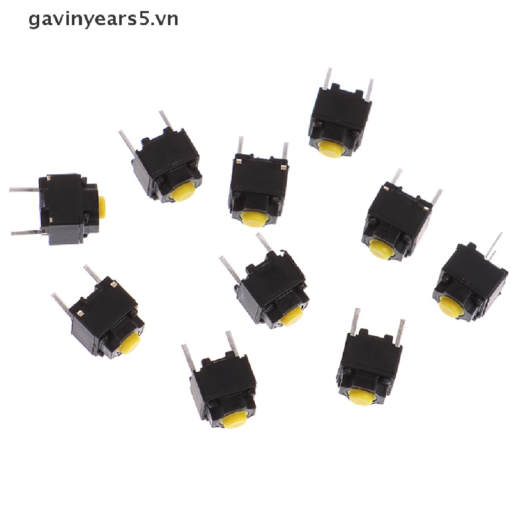 Set 10 Công Tắc Nút Công Tắc Micro Yên Tĩnh 6 * 6 * 7.3mm