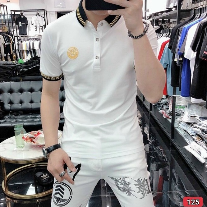 Áo Thun Nam Cổ Bẻ DieuLinh Fashion vải Cotton co giãn 4 chiều dày dặn tay ngắn nhiều màu