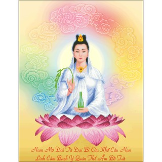 Tranh Thêu Chữ Thập Quan Thế Âm 10