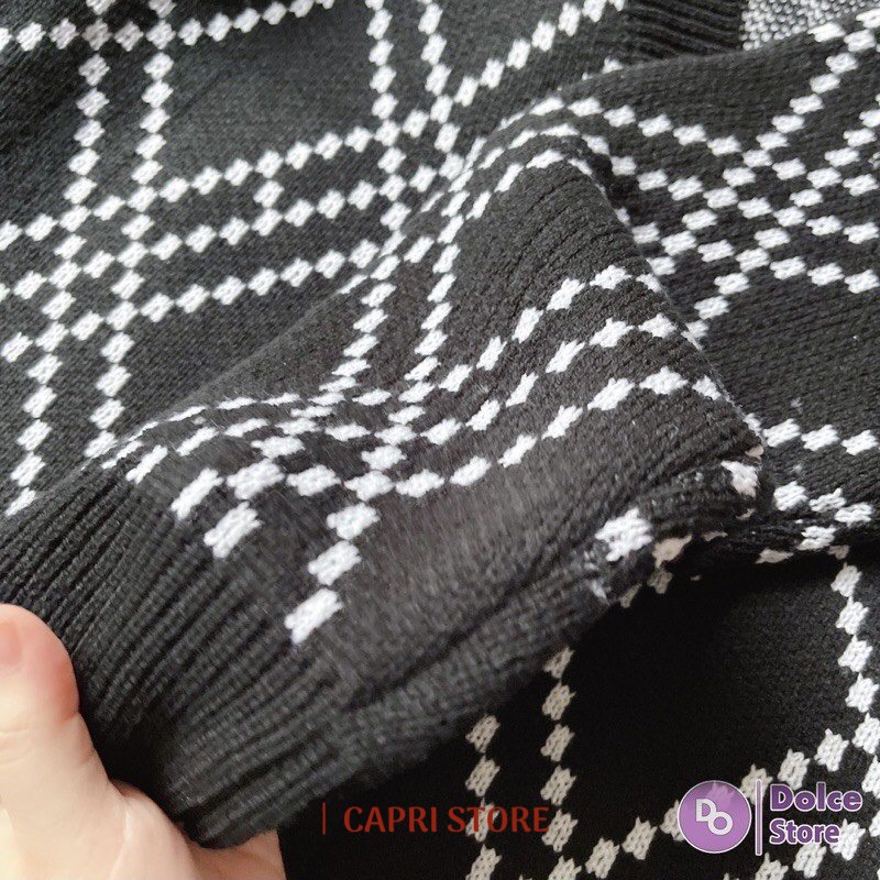 Áo Khoác Cardigan Nữ Hàng Quảng Châu Cao Cấp  - Áo Khoác Len Họa Tiết Kẻ Sọc Chéo Siêu Dày Dặn - A118