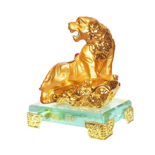 Tượng 12 con giáp hổ vàng + tặng lì xì thần tài may mắn