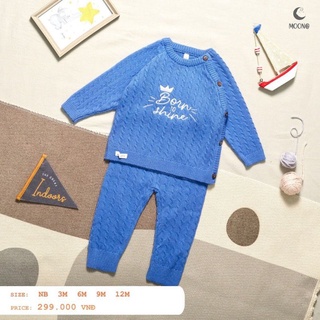 Moon - Bộ len vặn thừng cho bé 3-12kg