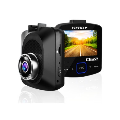 Bộ VietMap C62S (Camera Hành Trình Trước Sau Cảnh Báo Thông Tin Giao Thông phát WiFi truyền dữ liệu qua Smartphone)