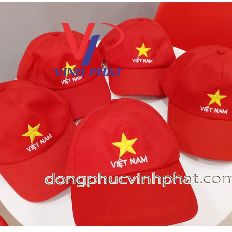 Mũ Nón Cờ Đỏ Sao Vàng - Nón Kết Du Lịch, Đồng Phục Dã Ngoại
