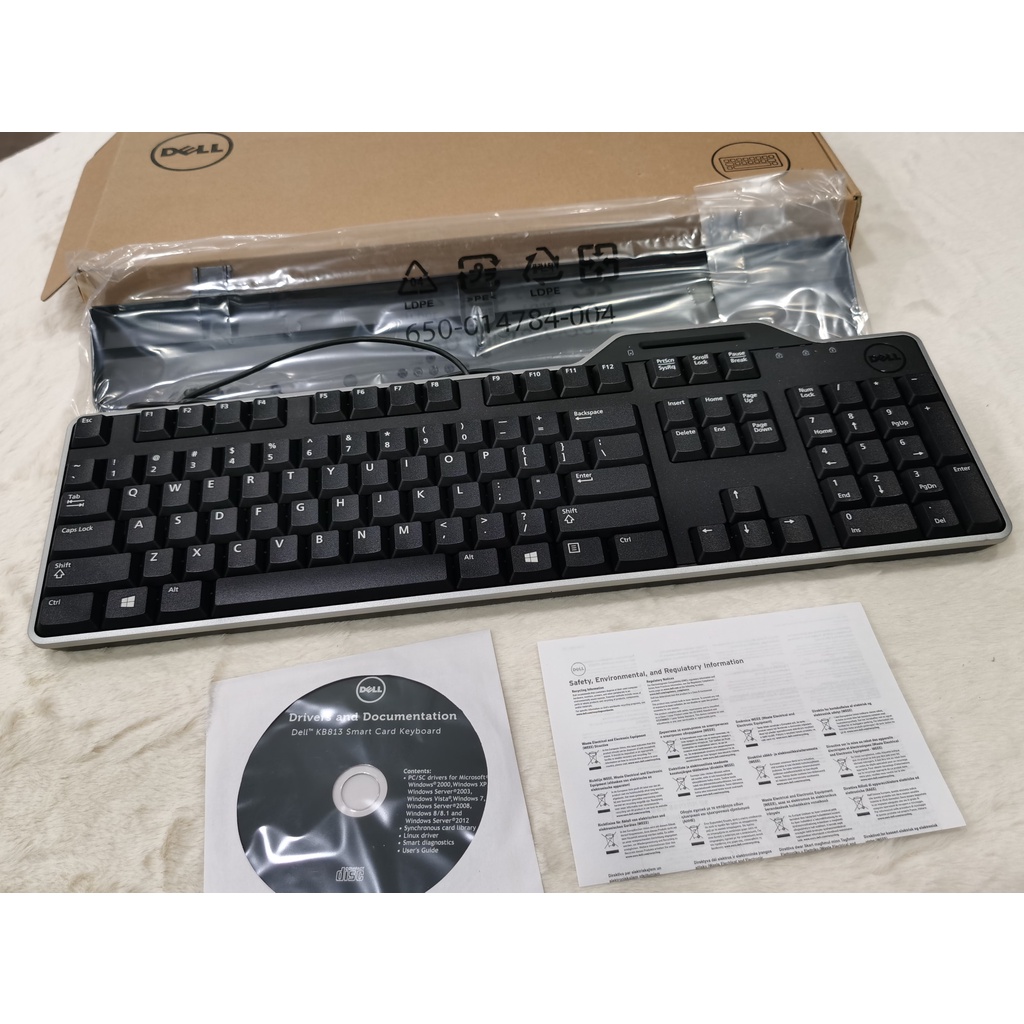 BÀN PHIM DELL KB813 SMART CARD-CHÍNH HÃNG NEW 100% FULL BOX, BẢO HÀNH 12 THÁNG.