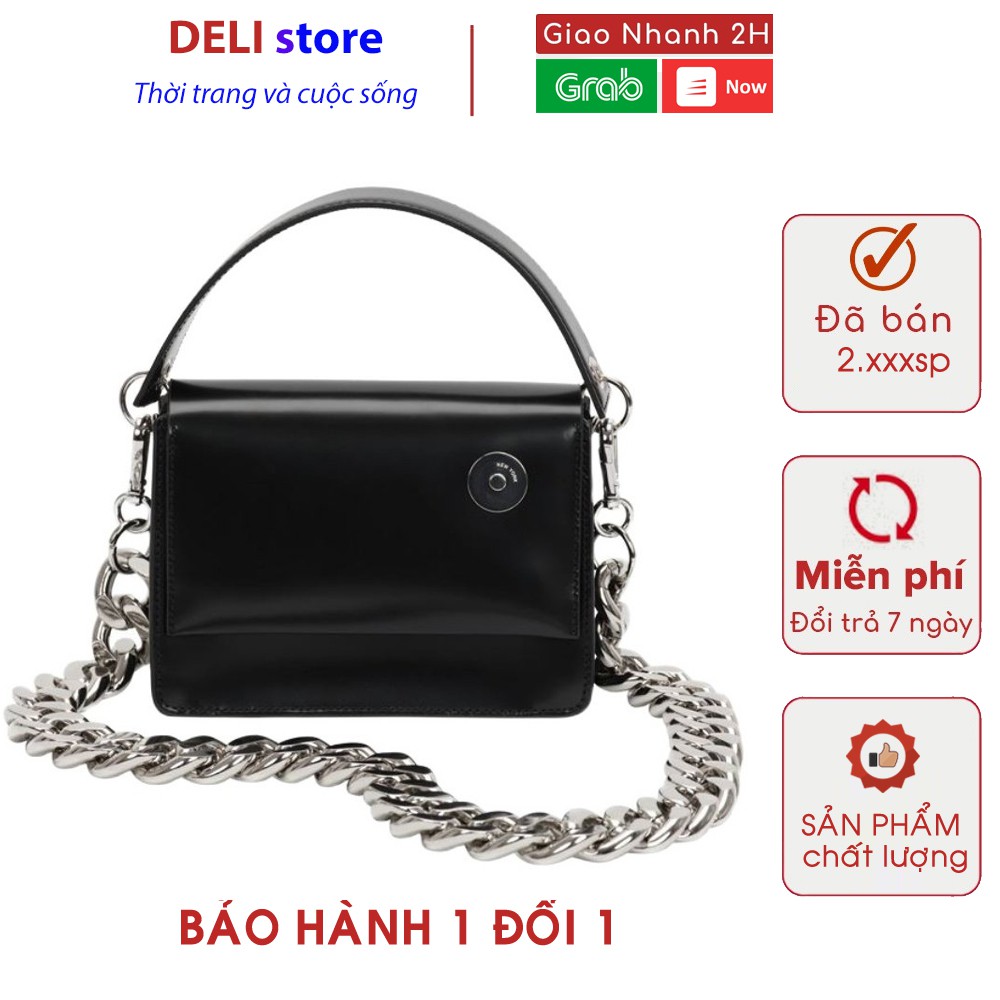 [ sẵn hàng] Túi Đeo Chéo mini Dây Mắt Xích Thời Trang Cho Nữ