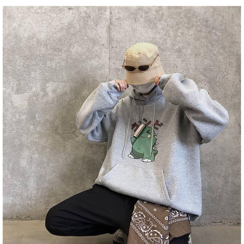 Áo Hoodie Dài Tay In Hình Khủng Long Đáng Yêu Dành Cho Nam