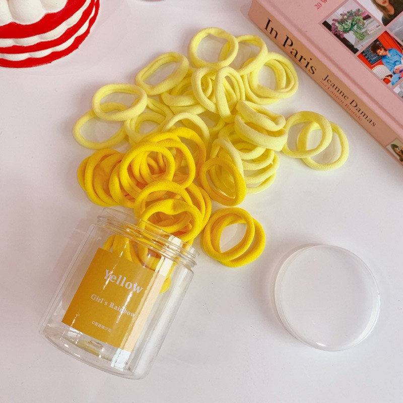 Set 50 Dây Buộc Tóc Màu Gradient Đơn Giản Thời Trang Cho Nữ