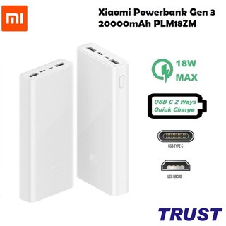 [Bản Quốc Tế] Pin sạc dự phòng Xiaomi gen 3 20000 mAh - Pin dự phòng Xiaomi 20000 mAh