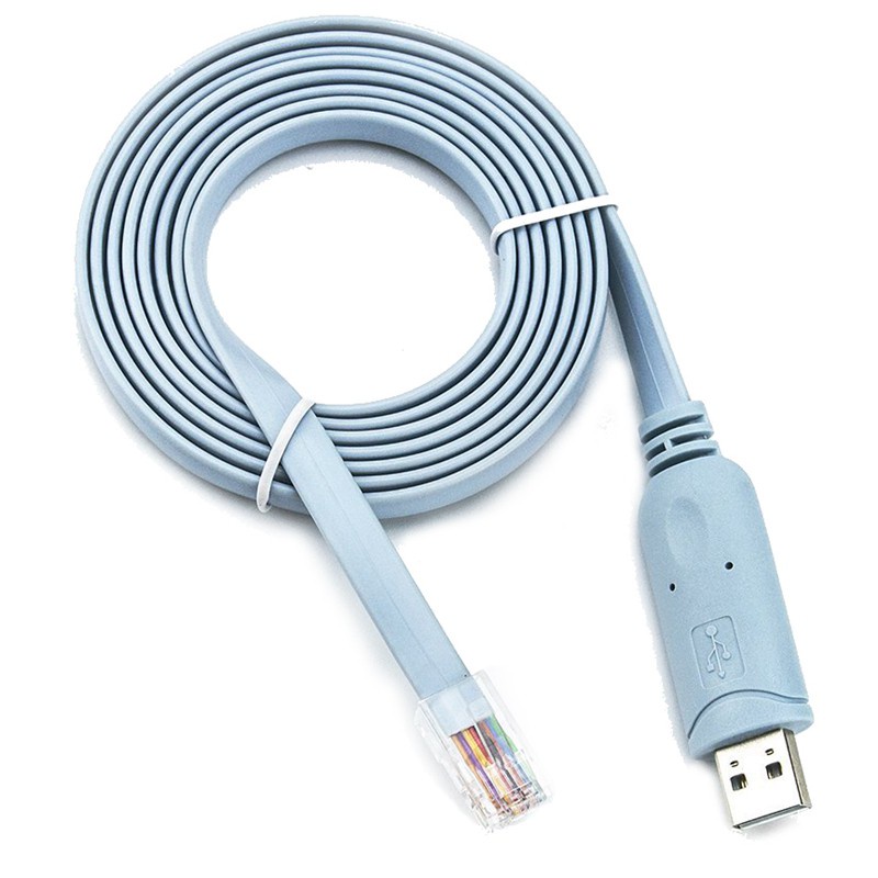 USB RJ45 Console Cable 6ft FTDI Windows 8, 7, Vista, MAC, Linux RS232