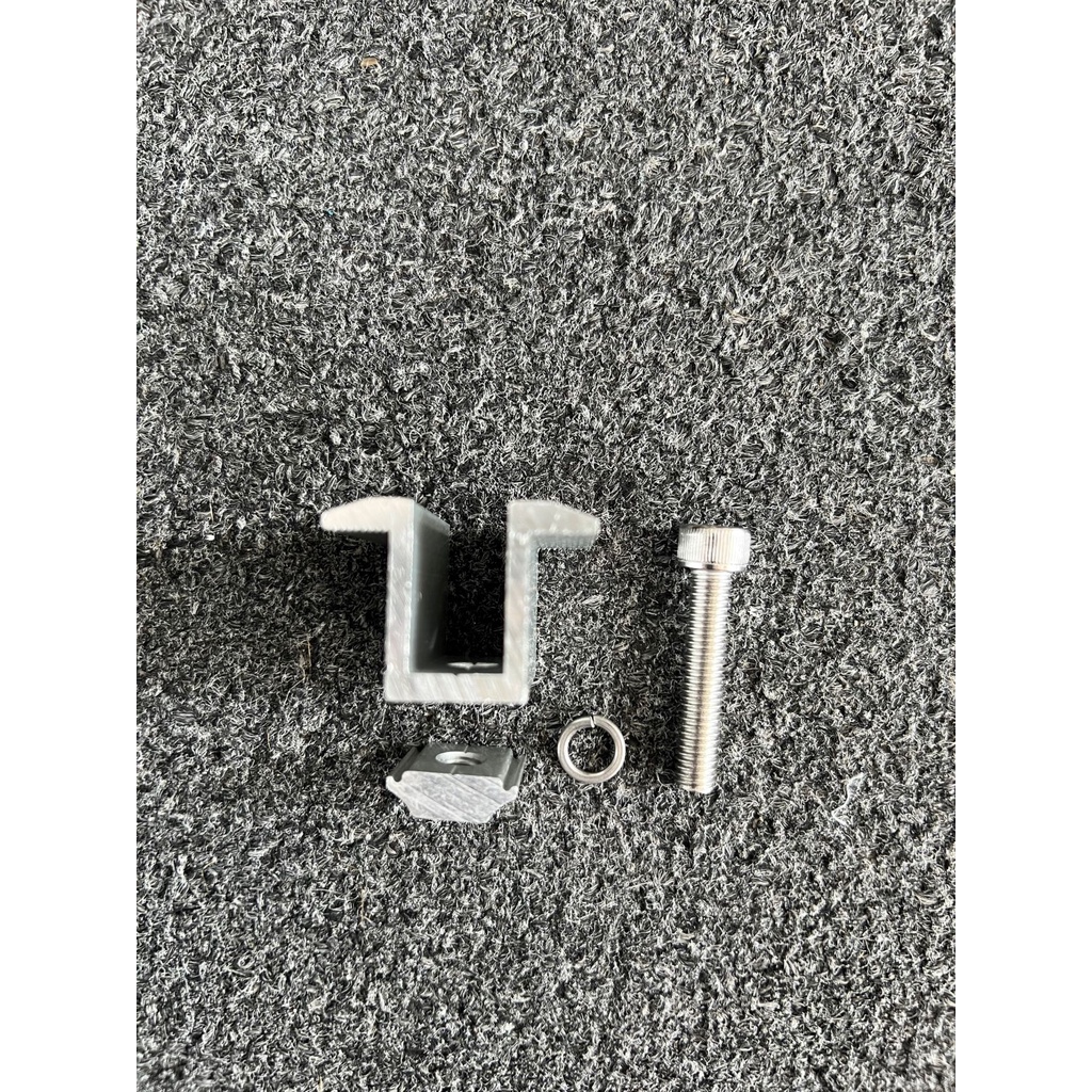 Kẹp giữa U tấm pin năng lượng mặt trời 30mm,35mm,40mm chất liệu nhôm AL6005-T5