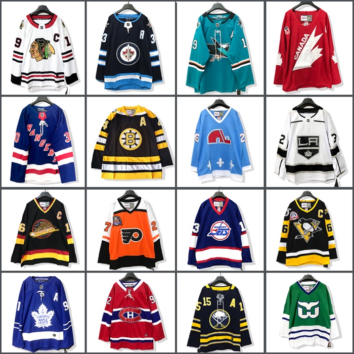 Nhl Ice Hockey Jersey Tay Dài Dáng Rộng Cỡ Vừa Phong Cách Hip Hop Đường Phố Harajuku Mỹ